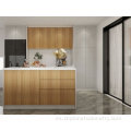 Modular Shaker White Oak Enmarcado Mabinete de cocina de cocina